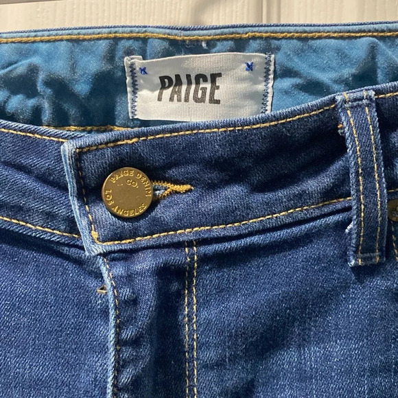 Paige Skyline Straight Jeans in Classic Blue Denim - Women’s Size 31 - Picture 3 of 14